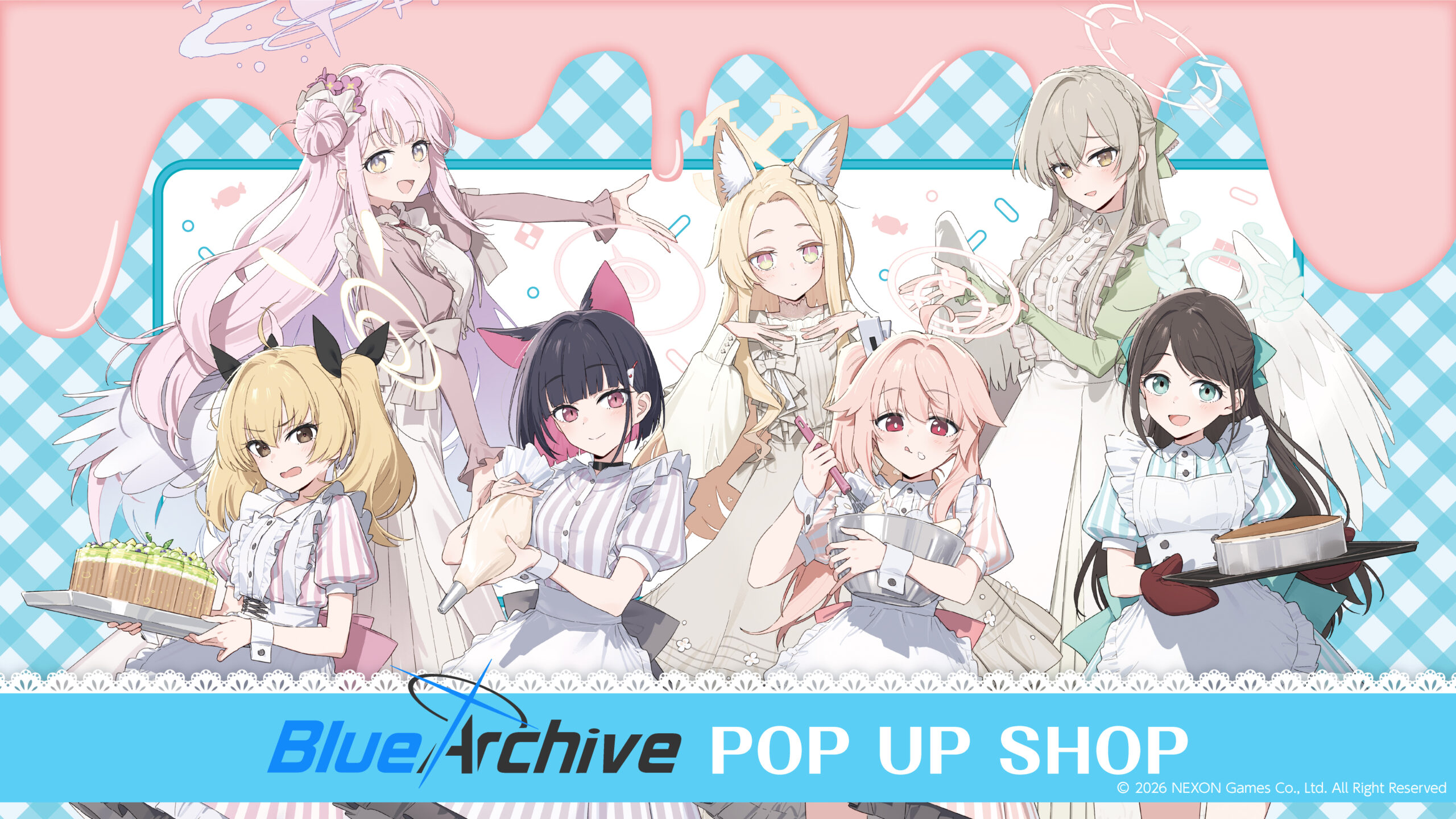Blue Archive POP UP SHOP Goes Global: 15 Venues in 6 Countries, New Kei Hayashi Art & Exclusive Bonus
